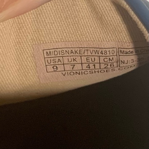 Vionic Splendid Midi Snake Slip On Sneaker Shoe - Picture 11 of 16